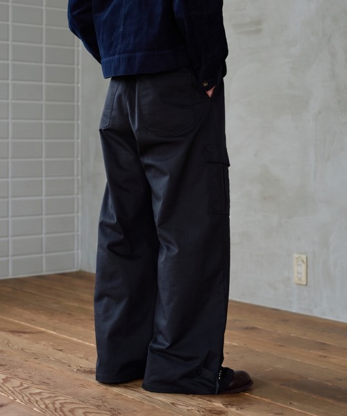 sedacle(セダクル)の「Wide Cargo Chino Pants/ワイドカーゴチノパンツ(チノパンツ・メンズ・ベージュ/ブラック・MEDIUM/LARGE/SMALL)」の16枚目の写真