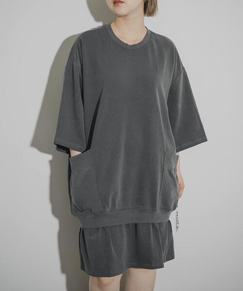 THE GOODLAND MARKET(ザグッドランドマーケット)の「That’s The DRESS Relax(ワンピース・レディース・ダークグレー/ライトブルー・ONE)」の1枚目の写真