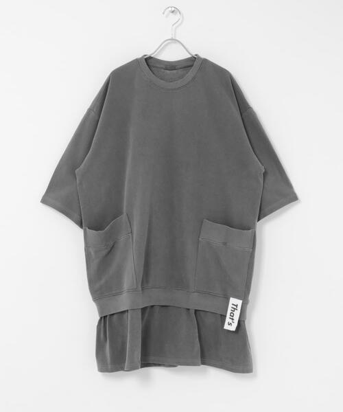 THE GOODLAND MARKET(ザグッドランドマーケット)の「That’s The DRESS Relax(ワンピース・レディース・ダークグレー/ライトブルー・ONE)」の10枚目の写真