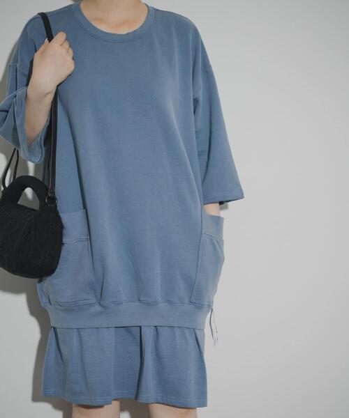 THE GOODLAND MARKET(ザグッドランドマーケット)の「That’s The DRESS Relax(ワンピース・レディース・ダークグレー/ライトブルー・ONE)」の19枚目の写真