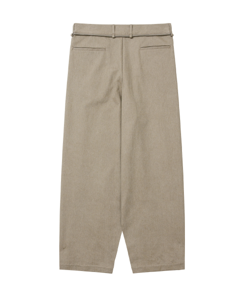 AJOBYAJO（アジョバイアジョ）の「Cotton Twill One Tuck Pants [BEIGE]（その他パンツ・レディース・その他・MEDIUM/LARGE/X-LARGE）」の5枚目の写真