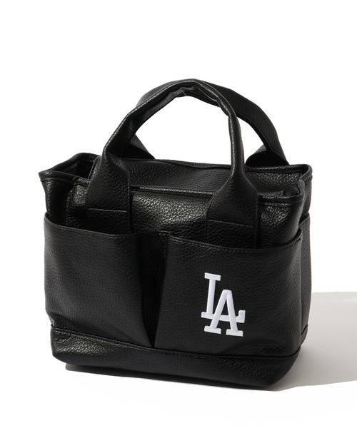 MLB(メジャーリーグベースボール)の「【MLB/メジャーリーグベースボール】ワンポイント シボ生地 ミニトートバッグ(トートバッグ・レディース・ブラック系3/ブラック系2/ブラック系4・FREE)」の2枚目の写真