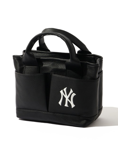 MLB(メジャーリーグベースボール)の「【MLB/メジャーリーグベースボール】ワンポイント シボ生地 ミニトートバッグ(トートバッグ・レディース・ブラック系3/ブラック系2/ブラック系4・FREE)」の3枚目の写真