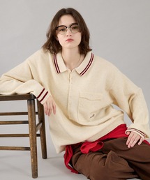 ONCILY（オンシェリー）の「TRADITIONAL LINE COLLAR KNIT POLO / トラディショナルラインニットポロ（ニット/セーター）」