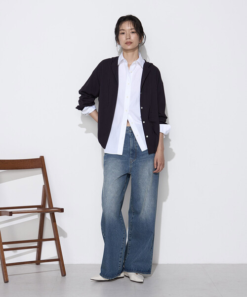 COMME CA Wardrobe(コムサワードローブ)の「12oz デニムパンツ(デニムパンツ・レディース・ネイビー/ブラック・9号/7号/11号)」の12枚目の写真