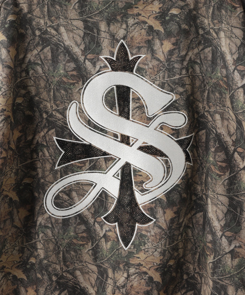 SUPPLIER(サプライヤー)の「SUPPLIER / サプライヤー Camo Faux Fur Cross Zip Hoodie(パーカー・メンズ・カーキ・LARGE/MEDIUM)」の7枚目の写真