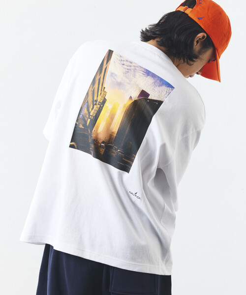 NAUTICA(ノーティカ)の「NAUTICA/ノーティカ Jiro Konami TEE 1(Tシャツ/カットソー・メンズ・ホワイト/ネイビー・SMALL/MEDIUM/LARGE)」の16枚目の写真