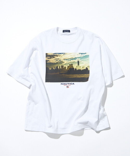 NAUTICA(ノーティカ)の「NAUTICA/ノーティカ Jiro Konami TEE 1(Tシャツ/カットソー・メンズ・ホワイト/ネイビー・SMALL/MEDIUM/LARGE)」の12枚目の写真