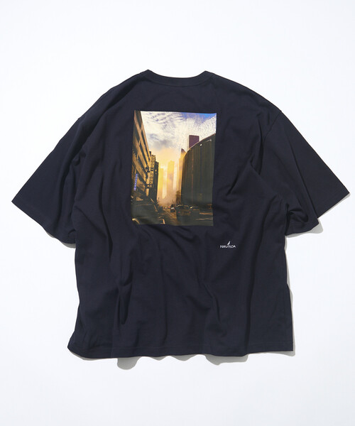 NAUTICA(ノーティカ)の「NAUTICA/ノーティカ Jiro Konami TEE 1(Tシャツ/カットソー・メンズ・ホワイト/ネイビー・SMALL/MEDIUM/LARGE)」の5枚目の写真