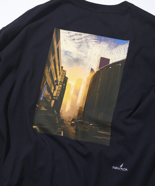 NAUTICA(ノーティカ)の「NAUTICA/ノーティカ Jiro Konami TEE 1(Tシャツ/カットソー・メンズ・ホワイト/ネイビー・SMALL/MEDIUM/LARGE)」の4枚目の写真