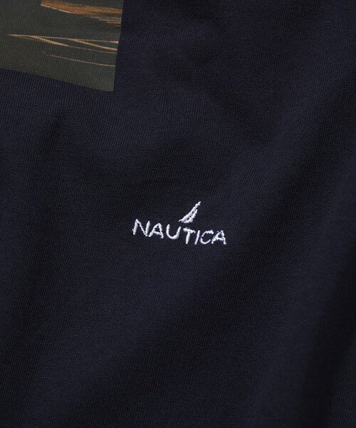 NAUTICA(ノーティカ)の「NAUTICA/ノーティカ Jiro Konami TEE 1(Tシャツ/カットソー・メンズ・ホワイト/ネイビー・SMALL/MEDIUM/LARGE)」の3枚目の写真