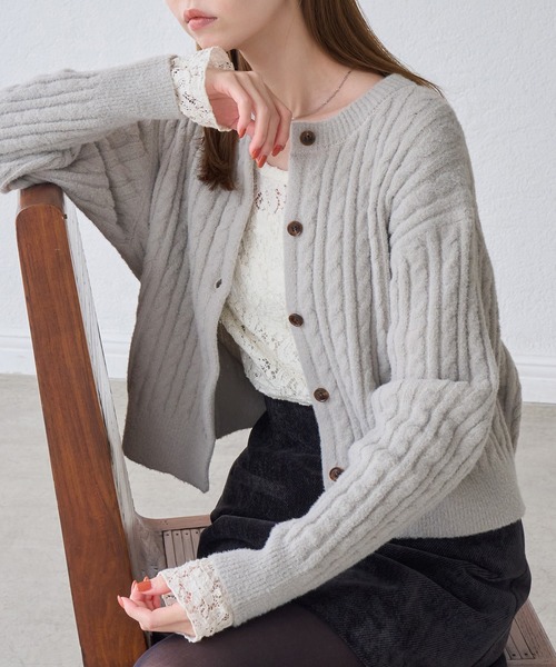 ROPE' PICNIC(ロペピクニック)の「総レースメロートップス(Tシャツ/カットソー・レディース・ホワイト/ブラック/ダークブラウン・FREE)」の12枚目の写真