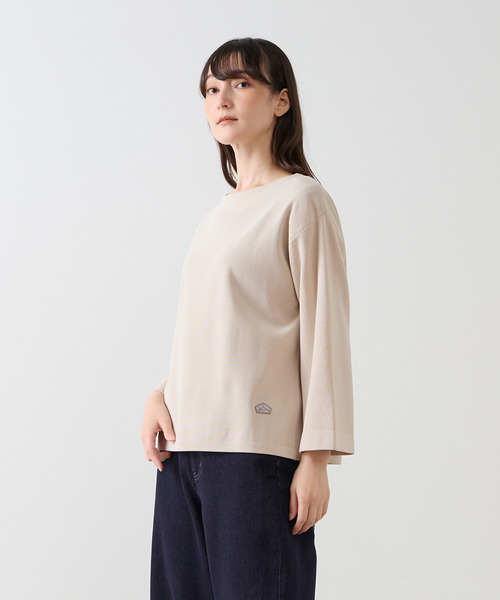LOGEMENT DE CLAIRE(ロジュモンドクレール)の「ボートネックプルオーバー(ニット/セーター・レディース・ライトベージュ/スミクロ/グレー系その他/ブラウン系その他・FREE)」の1枚目の写真