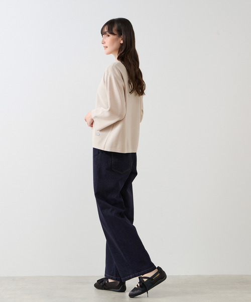 LOGEMENT DE CLAIRE(ロジュモンドクレール)の「ボートネックプルオーバー(ニット/セーター・レディース・ライトベージュ/スミクロ/グレー系その他/ブラウン系その他・FREE)」の10枚目の写真