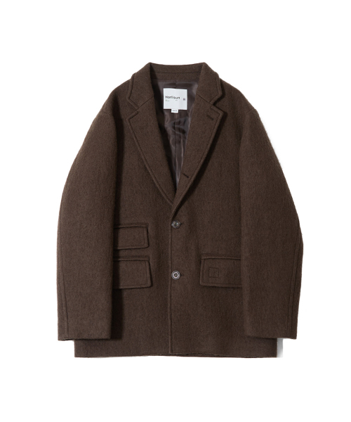 HORLISUN(ホーリーサン)の「オースティン ヘビーウール シングルコート ブラウン(ダッフルコート・メンズ・その他・SMALL/MEDIUM/LARGE)」の1枚目の写真