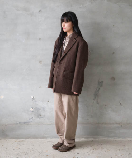 HORLISUN(ホーリーサン)の「オースティン ヘビーウール シングルコート ブラウン(ダッフルコート・メンズ・その他・SMALL/MEDIUM/LARGE)」の7枚目の写真