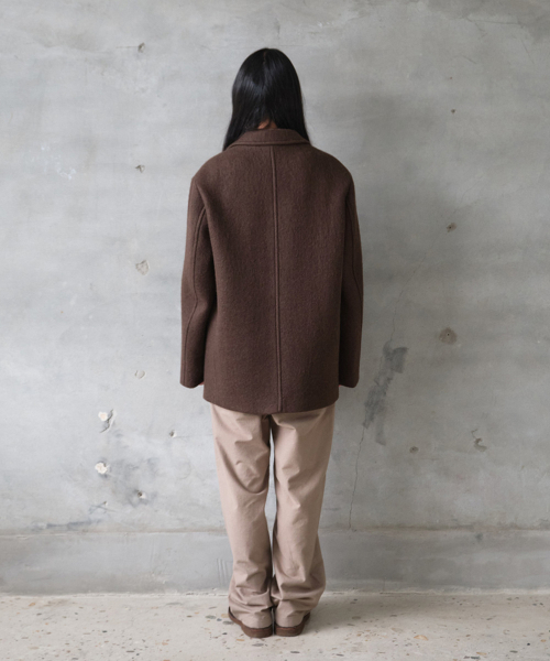 HORLISUN(ホーリーサン)の「オースティン ヘビーウール シングルコート ブラウン(ダッフルコート・メンズ・その他・SMALL/MEDIUM/LARGE)」の8枚目の写真