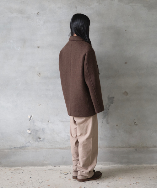 HORLISUN(ホーリーサン)の「オースティン ヘビーウール シングルコート ブラウン(ダッフルコート・メンズ・その他・SMALL/MEDIUM/LARGE)」の9枚目の写真