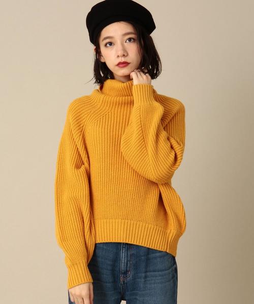 Another Edition（アナザーエディション）の「アゼタートルネックニットプルオーバー/ AEBC ｱｾﾞ T/N KNIT PO（ニット/セーター・レディース・オフホワイト/ライトグレー/イエロー・フリー）」の3枚目の写真