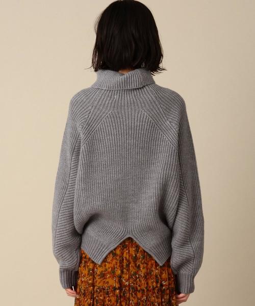 Another Edition（アナザーエディション）の「アゼタートルネックニットプルオーバー/ AEBC ｱｾﾞ T/N KNIT PO（ニット/セーター・レディース・オフホワイト/ライトグレー/イエロー・フリー）」の4枚目の写真