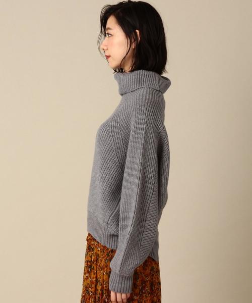 Another Edition（アナザーエディション）の「アゼタートルネックニットプルオーバー/ AEBC ｱｾﾞ T/N KNIT PO（ニット/セーター・レディース・オフホワイト/ライトグレー/イエロー・フリー）」の5枚目の写真