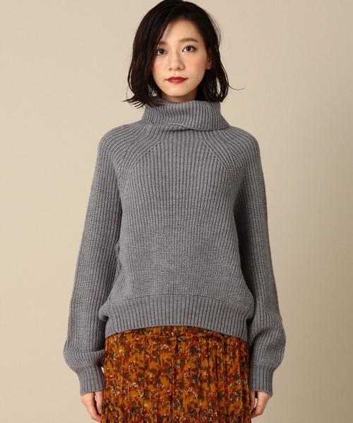 Another Edition（アナザーエディション）の「アゼタートルネックニットプルオーバー/ AEBC ｱｾﾞ T/N KNIT PO（ニット/セーター・レディース・オフホワイト/ライトグレー/イエロー・フリー）」の6枚目の写真