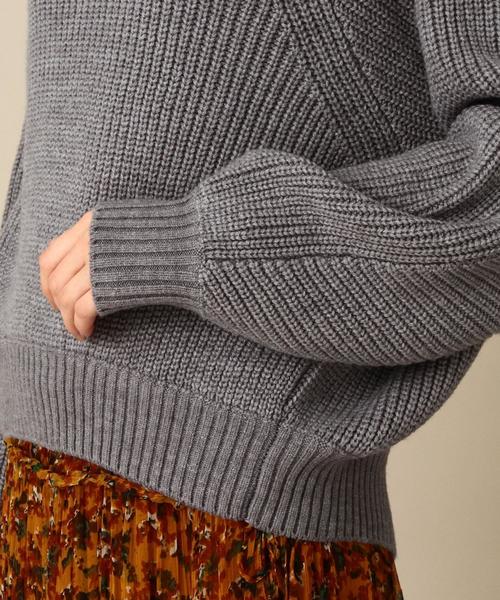 Another Edition（アナザーエディション）の「アゼタートルネックニットプルオーバー/ AEBC ｱｾﾞ T/N KNIT PO（ニット/セーター・レディース・オフホワイト/ライトグレー/イエロー・フリー）」の14枚目の写真