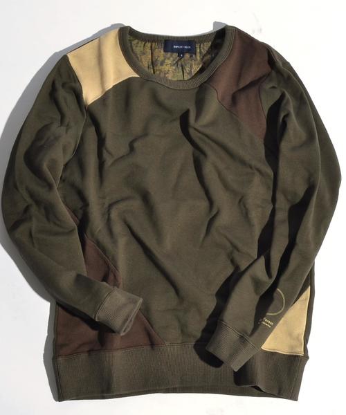 SHIPS JET BLUE（シップスジェットブルー）の「nowartt×SHIPS JET BLUE: ランダムパッチ クルーネック■（スウェット・メンズ・ネイビー/ブラック/オリーブ/ナチュラル・MEDIUM/SMALL/LARGE）」の4枚目の写真