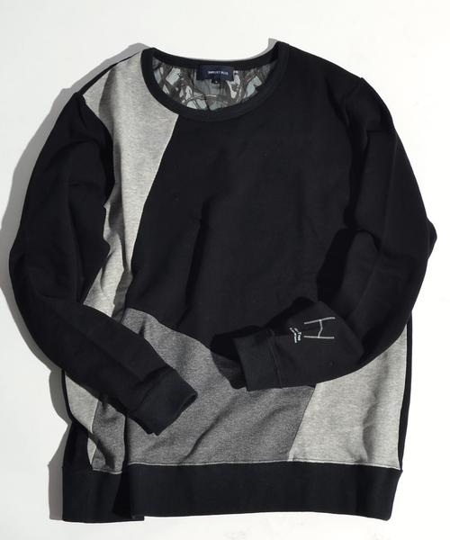 SHIPS JET BLUE（シップスジェットブルー）の「nowartt×SHIPS JET BLUE: ランダムパッチ クルーネック■（スウェット・メンズ・ネイビー/ブラック/オリーブ/ナチュラル・MEDIUM/SMALL/LARGE）」の2枚目の写真