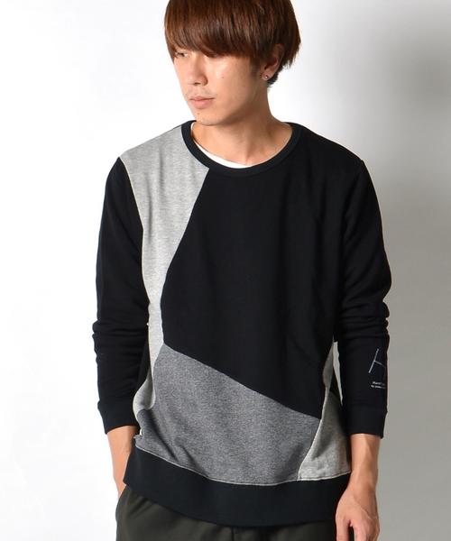 SHIPS JET BLUE（シップスジェットブルー）の「nowartt×SHIPS JET BLUE: ランダムパッチ クルーネック■（スウェット・メンズ・ネイビー/ブラック/オリーブ/ナチュラル・MEDIUM/SMALL/LARGE）」の5枚目の写真
