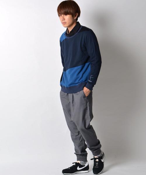 SHIPS JET BLUE（シップスジェットブルー）の「nowartt×SHIPS JET BLUE: ランダムパッチ クルーネック■（スウェット・メンズ・ネイビー/ブラック/オリーブ/ナチュラル・MEDIUM/SMALL/LARGE）」の7枚目の写真