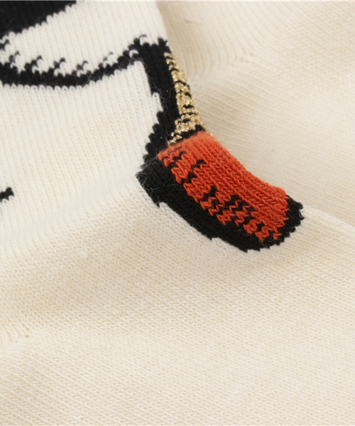 TSUMORI CHISATO（ツモリチサト）の「ﾂｲﾝｽﾞｿｯｸｽ（ソックス/靴下・レディース・カーキ/オフホワイト/ブラック/レッド・フリー）」の8枚目の写真