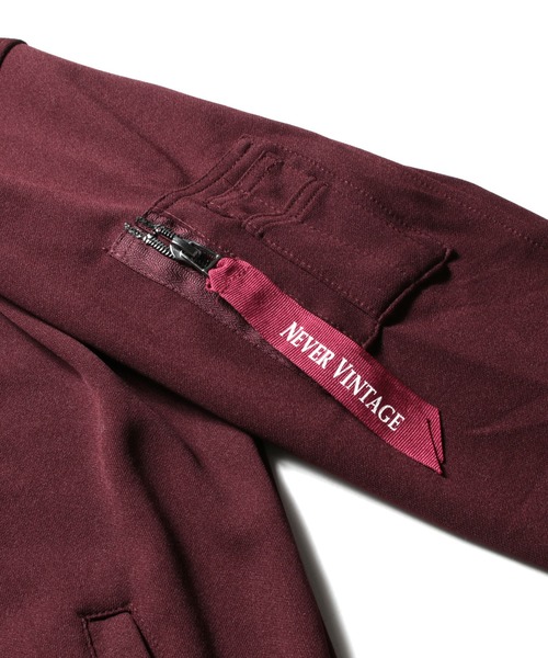 THE CASUAL(カジュアル)の「ハイブリッド ストレッチ MA-1 ジャケット(MA-1・メンズ・ブラック/カーキ/杢グレー/ワイン/ネイビー/キャメル/モカ・L/M/LL/XL/S/XXL)」の12枚目の写真