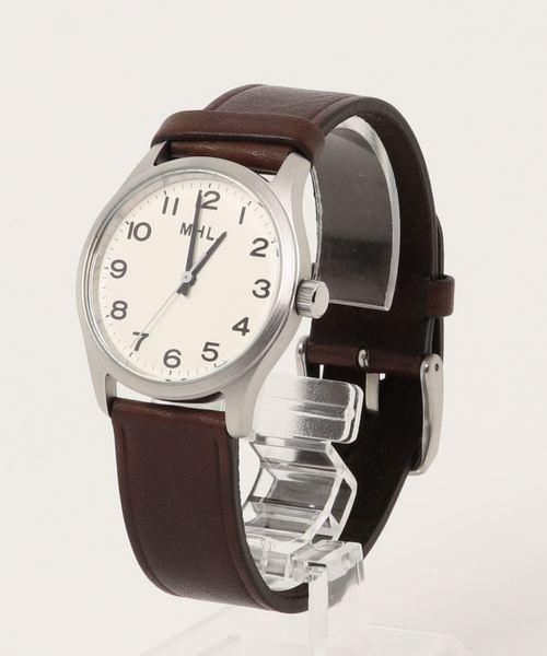 MHL.（エムエイチエル）の「LEATHER STRAP WATCH（アナログ