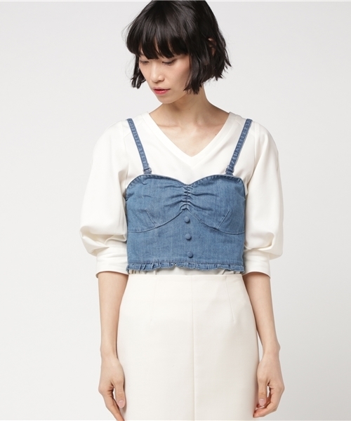 Heather(ヘザー)の「アソートビスチェ 751632(その他トップス・レディース・ブルー/イエロー系その他/アイボリー/ブラック・FREE)」の5枚目の写真