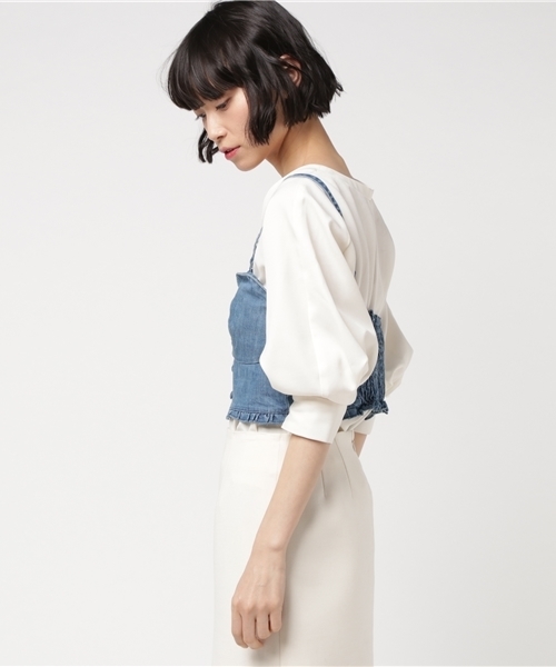 Heather(ヘザー)の「アソートビスチェ 751632(その他トップス・レディース・ブルー/イエロー系その他/アイボリー/ブラック・FREE)」の6枚目の写真