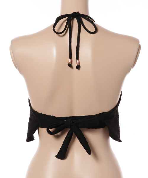 ROXY（ロキシー）の「POPCORN BRA（水着・レディース・ラベンダー/ブラック/ホワイト・SMALL/MEDIUM/LARGE/X-LARGE）」の4枚目の写真