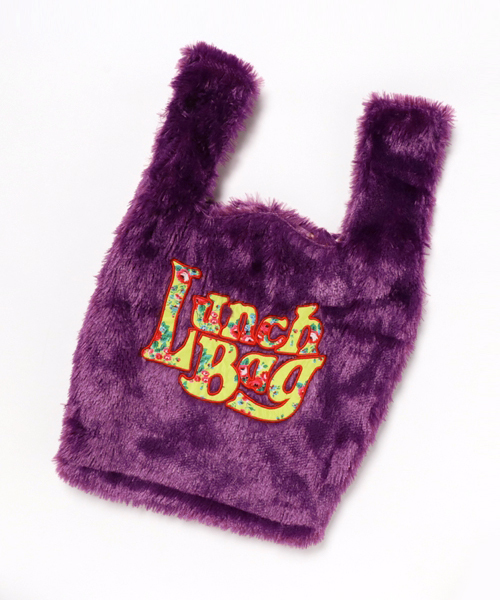 Casselini(キャセリーニ)の「フェイクファーLUNCH BAG(トートバッグ・レディース・ブラック/パープル/イエロー/レッド・FREE)」の2枚目の写真
