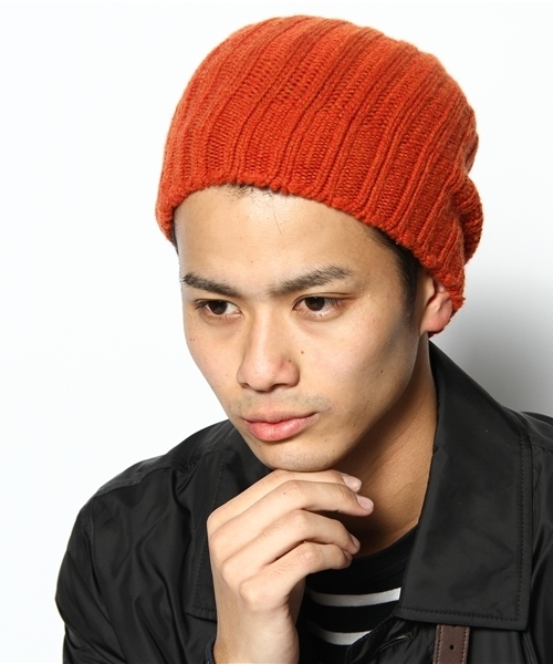 UNITED ARROWS（ユナイテッドアローズ）の「UA CASH RIB KNITCAP（ニットキャップ/ビーニー・メンズ・ホワイト/ブラック/グレー/ブラウン/ワインレッド/オレンジ/オリーブ/ネイビー・フリー）」の11枚目の写真