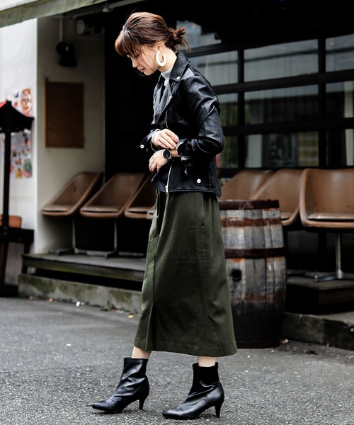 レザーダブルライダースジャケット（ライダースジャケット）｜Fashion