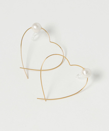 kodemari（コデマリ）の「kodemari/heart　hoop　イヤリング（イヤリング）」