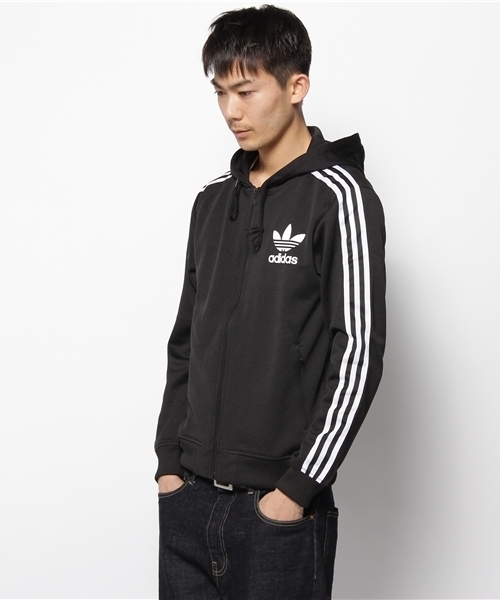 adidas Originals(アディダスオリジナルス)の「ADI HOODED FLOC(パーカー・メンズ・ブラック・SMALL/MEDIUM/LARGE/X-LARGE)」の2枚目の写真