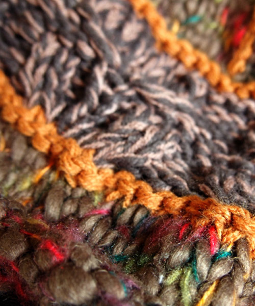 BEATJIVE(ビートジャイブ)の「マルチカラーローゲージボンボンニット帽(ニットキャップ/ビーニー・メンズ・ブラウン/ブラック/ネイビー・FREE)」の6枚目の写真