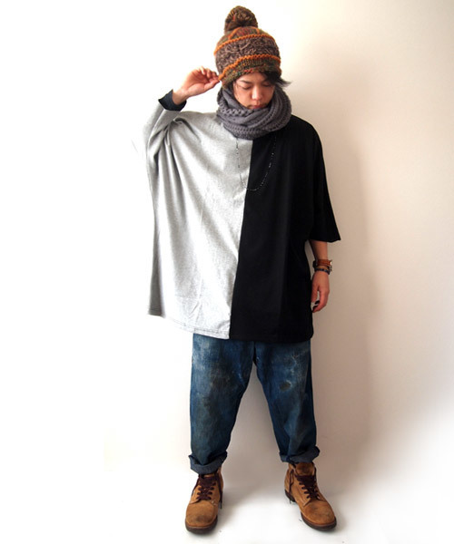 BEATJIVE(ビートジャイブ)の「マルチカラーローゲージボンボンニット帽(ニットキャップ/ビーニー・メンズ・ブラウン/ブラック/ネイビー・FREE)」の18枚目の写真