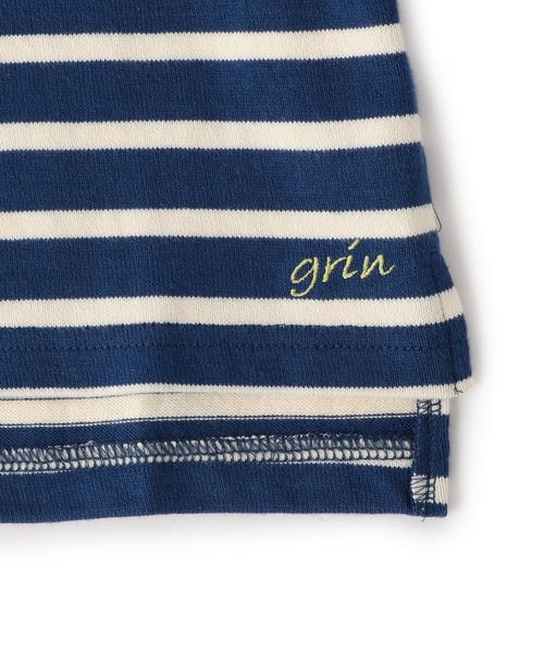 green label relaxing（グリーンレーベルリラクシング）の「【ベビー】サキゾメボーダー ワイド ロングスリーブ（Tシャツ/カットソー・キッズ・コバルトブルー/ネイビー・85cm）」の6枚目の写真