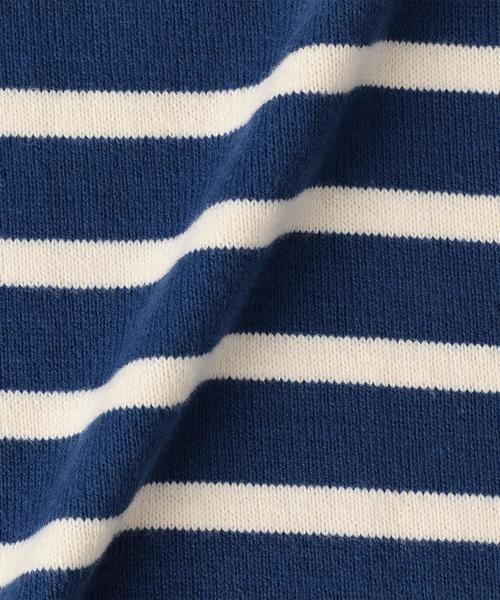 green label relaxing（グリーンレーベルリラクシング）の「【ベビー】サキゾメボーダー ワイド ロングスリーブ（Tシャツ/カットソー・キッズ・コバルトブルー/ネイビー・85cm）」の7枚目の写真