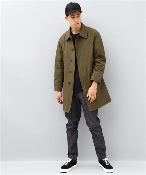 ADAM ET ROPE'(アダムエロペ)の「ラグランステンカラーコート(ステンカラーコート・メンズ・ブラック/カーキ・M/L)」の6枚目の写真