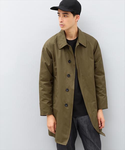 ADAM ET ROPE'(アダムエロペ)の「ラグランステンカラーコート(ステンカラーコート・メンズ・ブラック/カーキ・M/L)」の7枚目の写真