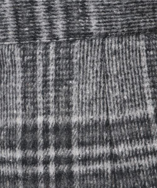 COLONY 2139（コロニートゥーワンスリーナイン）の「起毛チェック台形スカート（スカート・レディース・グレー/ブラウン・FREE）」の4枚目の写真