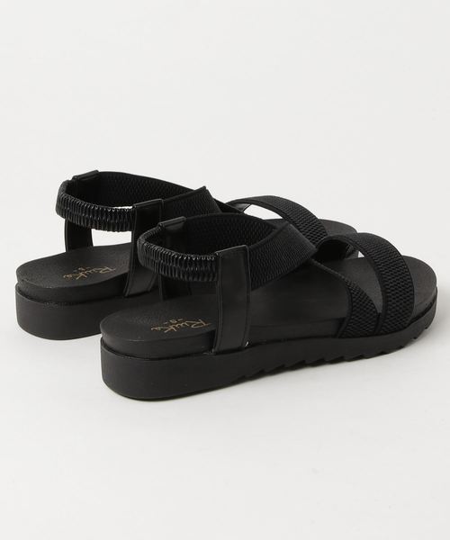 RiiiKa（リーカ）の「ゴムベルトサンダル【RiiiKa/リーカ】（サンダル・レディース・ホワイト/ブラック/シルバー・M/LL/L/S）」の4枚目の写真